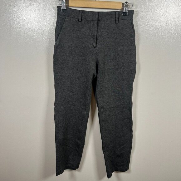 Aritzia Babaton Ilana Ponte Pants Size 2 Gray Stretch Work Career Office Cropped - Picture 2 of 11